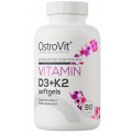 Vitaminas D3 + K2 90 softgels